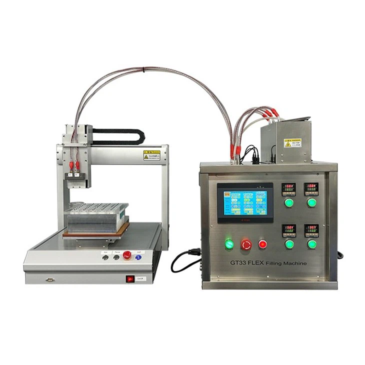GT33 Flex Automatic 0.5ml-10ml Multi-Flavors Vape 510 Carts Oil Filling Machine Portable CBD HHC THC Live Resin Liquid Filling Machine Thick Oil Filler