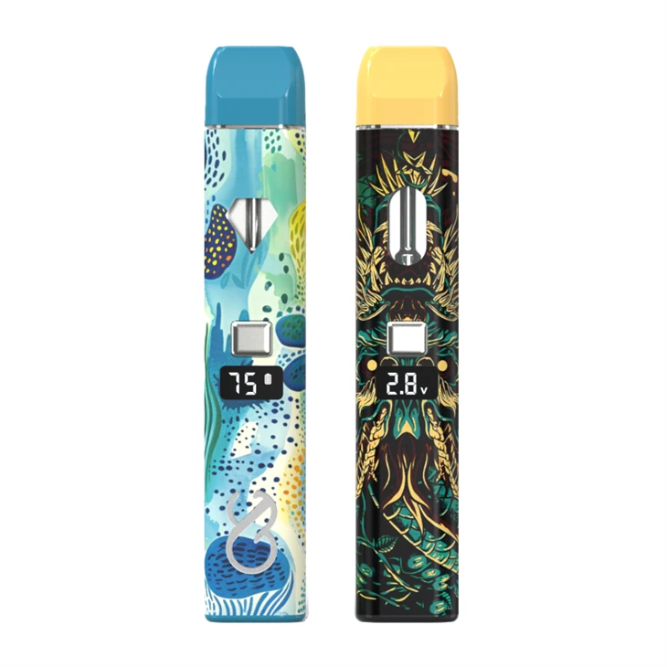 V20+ 2ml Empty CBD/THC/HHC Vape Cartridges Customized Rechargeable Disposable Vape Wholesale.